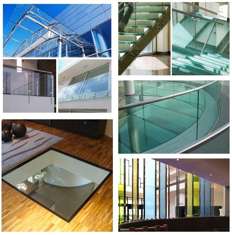 Double Layer / Triple Layer Glass Manufacture Clear and Colored Laminated Safety Glass with Certificate Ce/SGCC/CCC