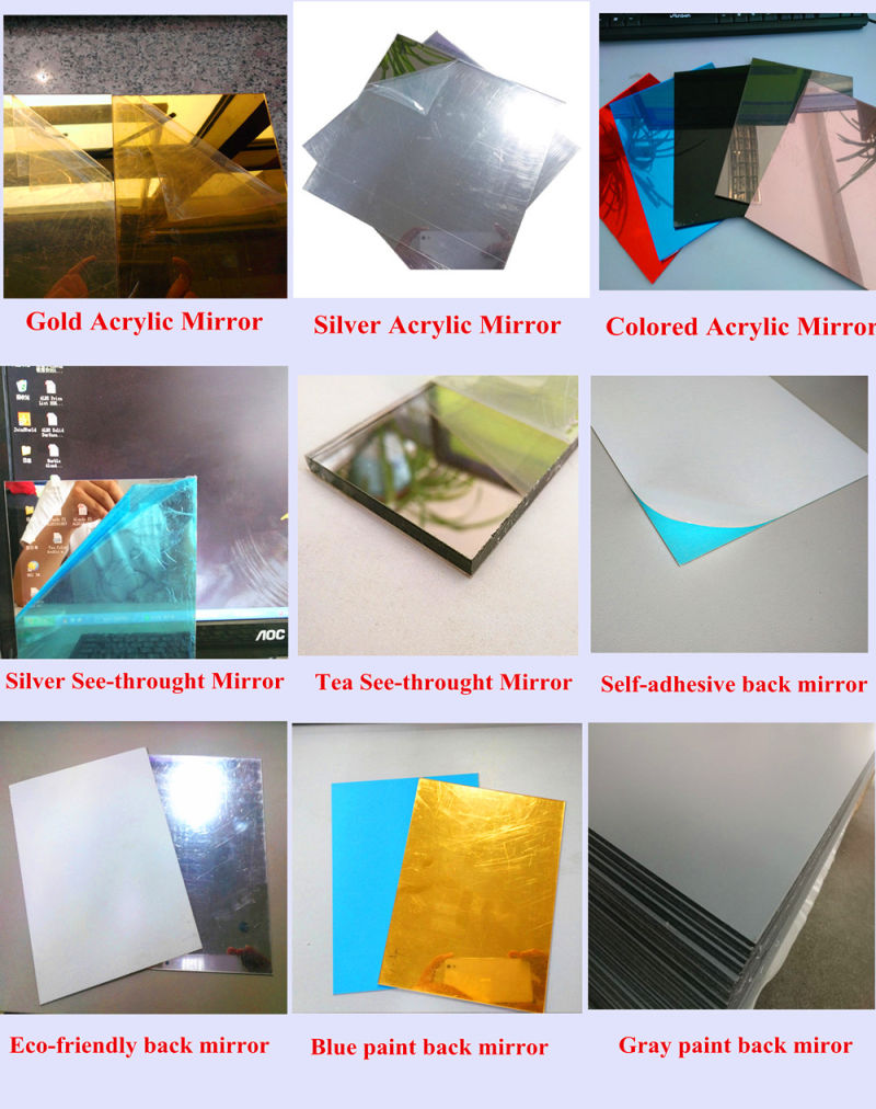 Acrylic Mirror Panels PMMA Mirror Sheet Plexi Glass Mirror