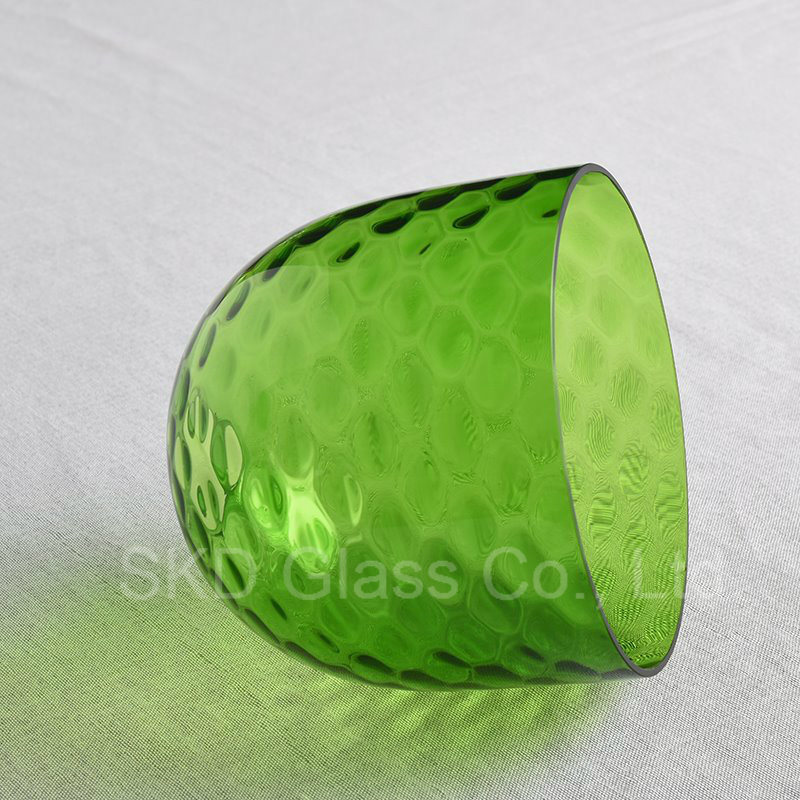 Natural Green Blowing Glass Lamp Shade for Pendant Lamp Nc041