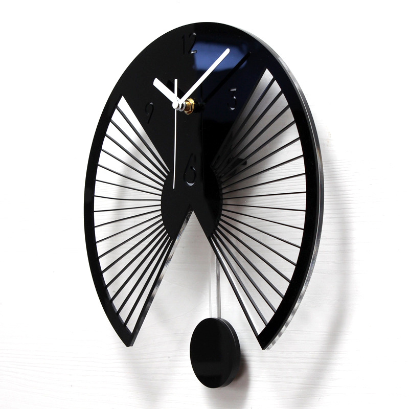 Creative Acrylic Wall Clock Organic Glass Clock for Decorative