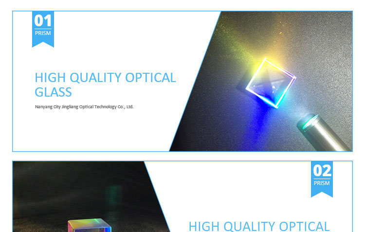 Cross Dichroic Prism RGB Combiner or Splitter X-Cube Prism Colored Glass Prism