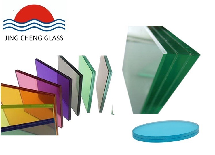 12.76mm Thickness Curved Building Tempered Laminated Frosted Glass