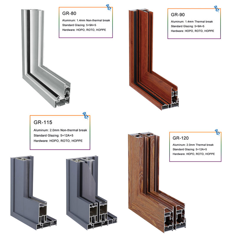 Double Glazing Aluminium Sliding Window Aluminum Glass Sliding Glass Window