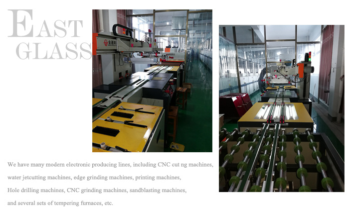 Tempered Glass with Printing for Outdoor LED Lighting