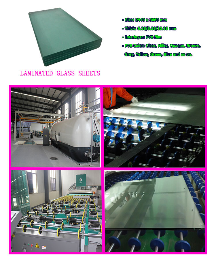 Cutting Clear Laminated Glass for Partition Panel