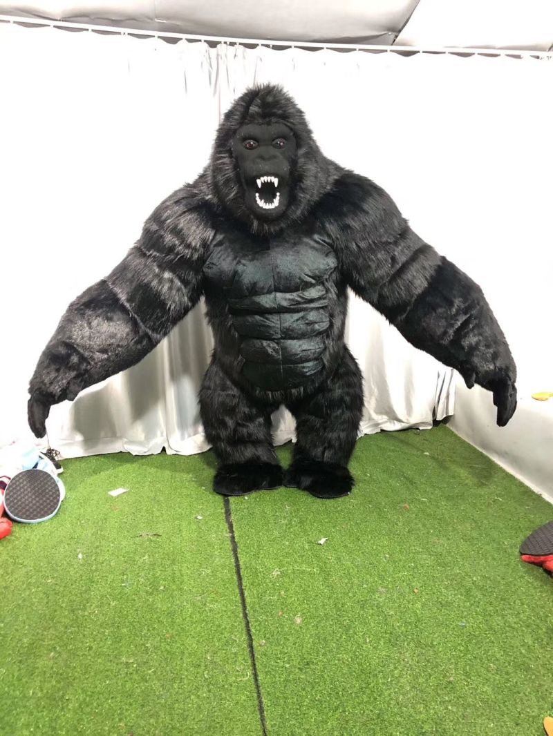 2.2m Gorilla Fur Costume Inflatables Animal Mascot Costume