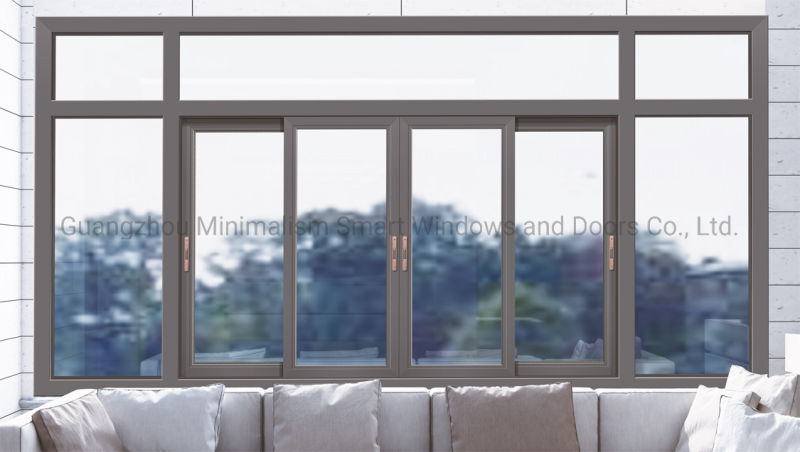 Aluminium Sliding Window with Fixed Glass on Top for House