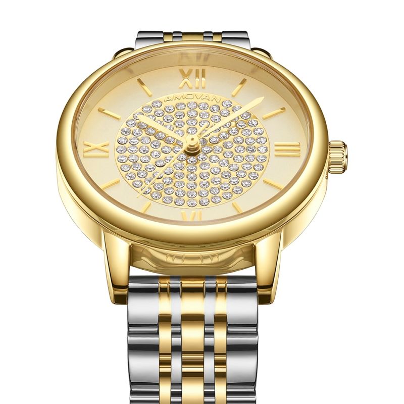 Wholesale Price Luxury Crystal Dial Women Wristwatch for Gift