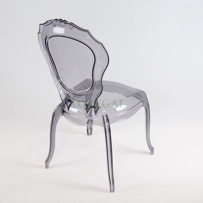 Smoke Gray Color Event Party Bella Ghost Chair
