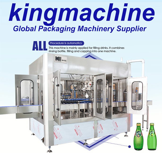 Automatic Glass Bottle Carbonated Alcohol Drink Filling Machine
