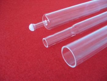 Processing Clear Quartz Glass Tube with Quartz Ball Joint