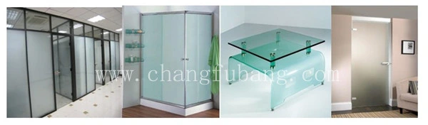 8mm 6mm Deep Frosted Glass /Acid Etching Glass for The Furniture