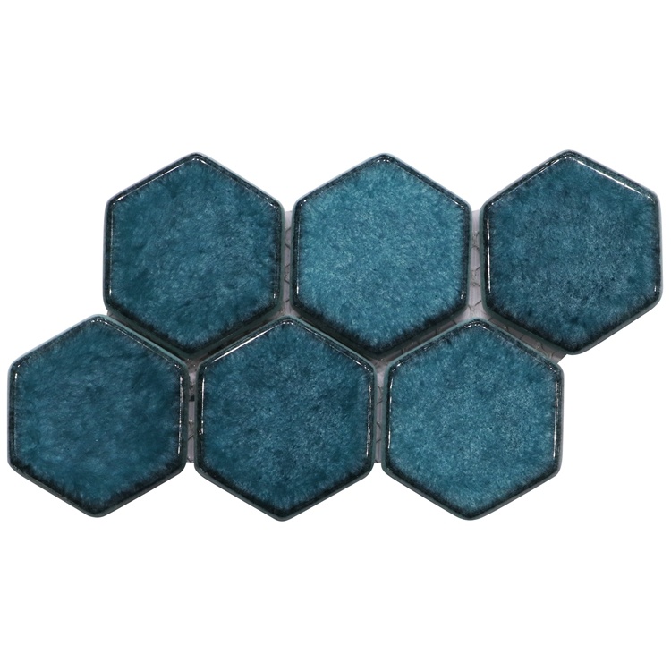 Mothproof Atrovirens Color Through Body Recycled Glass Mosaic