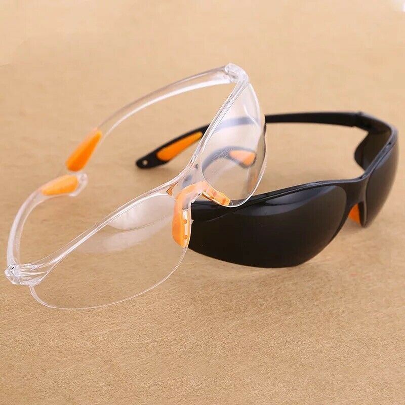 Safety Glasses Clear Lens Scratchproof Eye Protection Work Goggles Eyewear Work