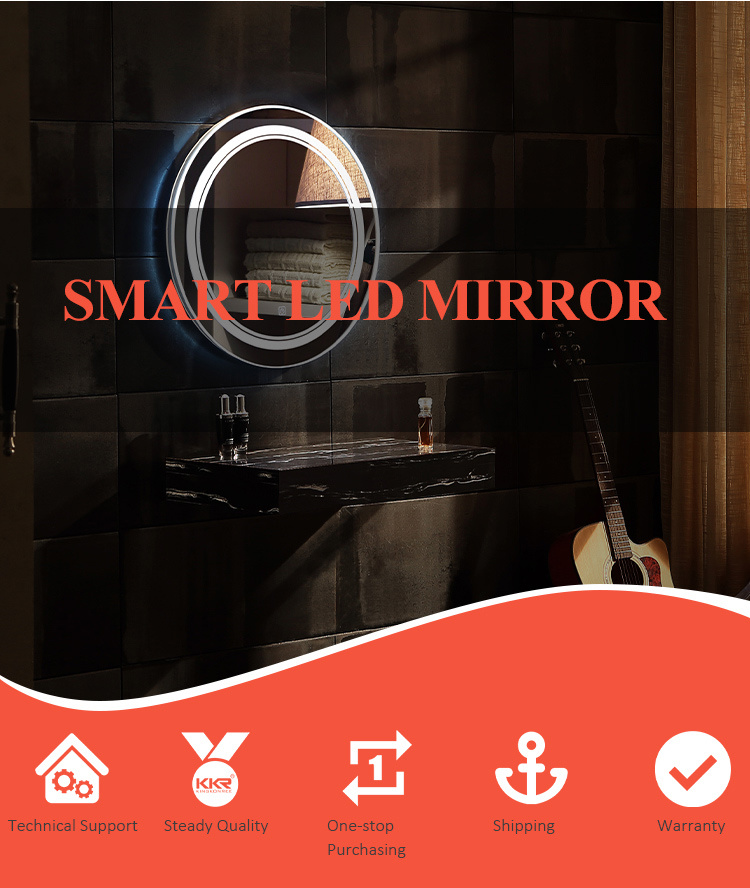 Wholesales Rectangle LED Defog Makeup Vanity Smart Mirror