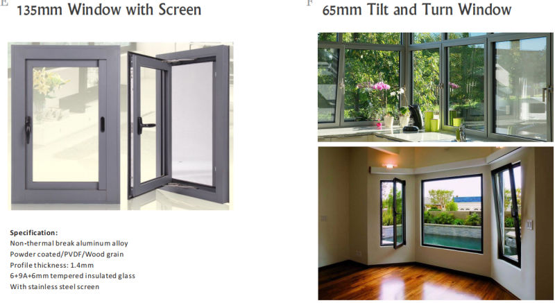 White 4 Panel Tempered Glass Aluminium Sliding Window
