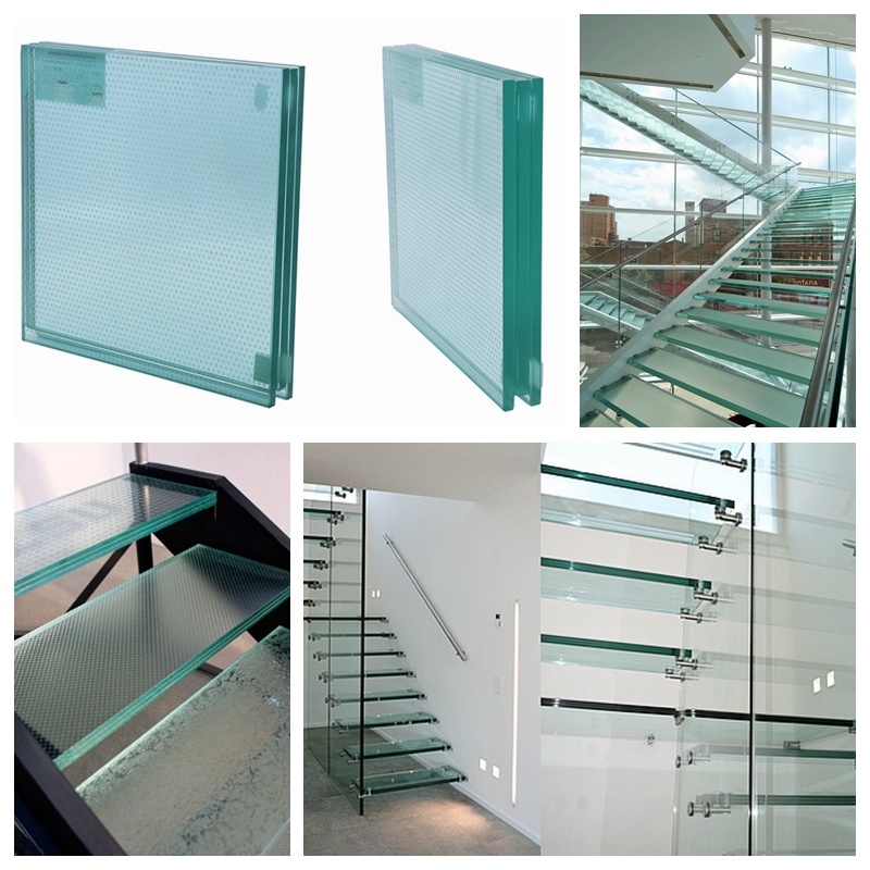 Anti-Slip Glass, Laminated Safety Glass Floors, Glass Stair Treads