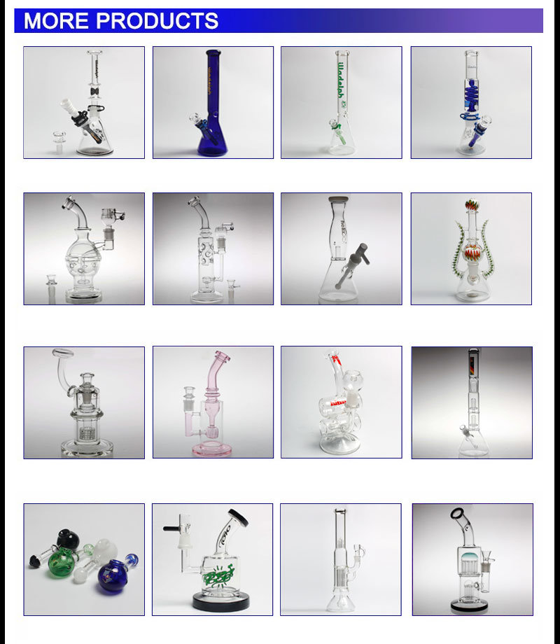 Hot Fume Glass Smoking Water Pipes Beaker 4 Arms Percolaters