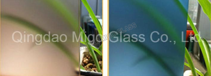Frosted Glass Acid Etched Tempered Glass with Ce ISO CCC