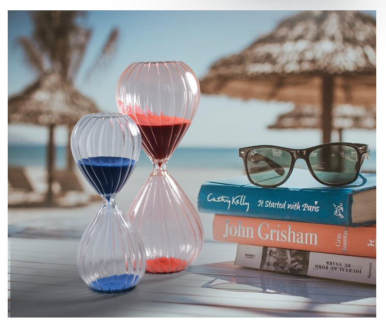 Small Round Timer Hourglass Sand Clock Glass Sand Timer