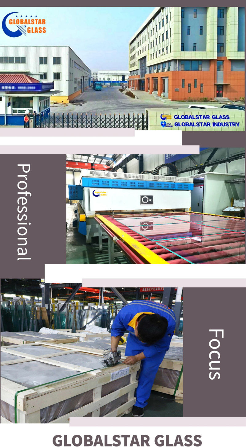 6.83mm, 8.38mm Light Grey Laminated Glass/ PVB Laminated Glass/ Jumbo Size Laminated Glass/ Milk White Laminated Glass/ Silk Printed Laminated Glass