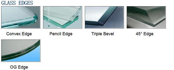 Factory Price Polished Round Edge 5mm 6mm Clear Toughened Glass