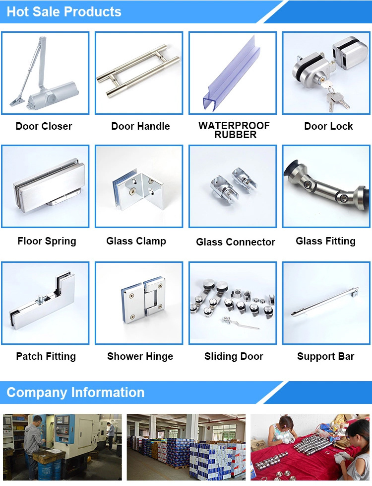 Stainless Steel Polishing Frameless Square Glass Spigot with Mirror Surface