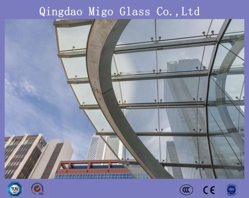 Station Glass Canopy Tempered Laminated Glass