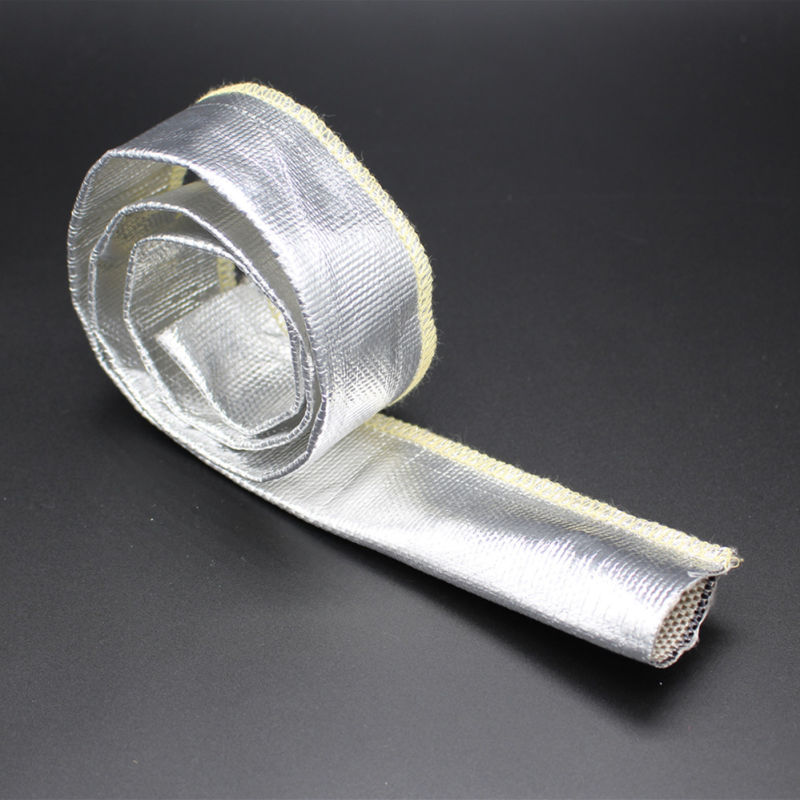 Heat Reflective Aluminum Fiberglass High Temperature Wire Sheathing