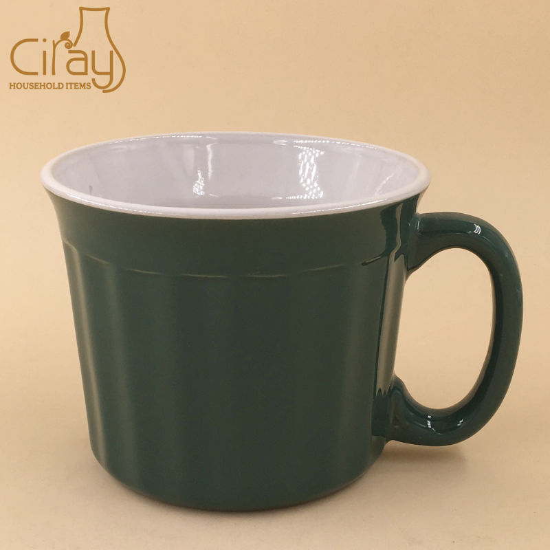 Promotional Ceramic Glazed Color Drinking Cup