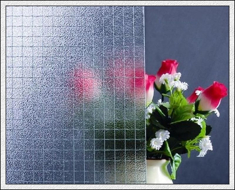 Pattern Glass/ Printed Glass/Figured Glass/Patterned Glass with Diamond Pattern