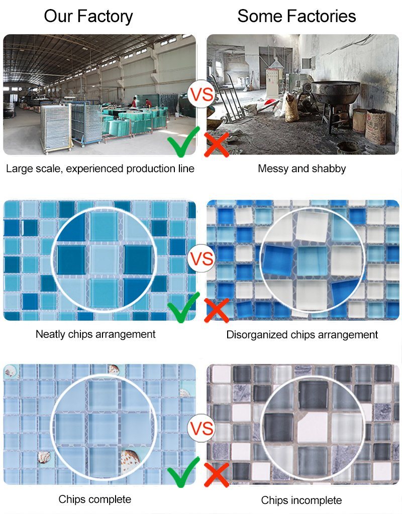 Shower Room Rainbow Effect Grey Glass Tiles Swimming Pool Mosaic