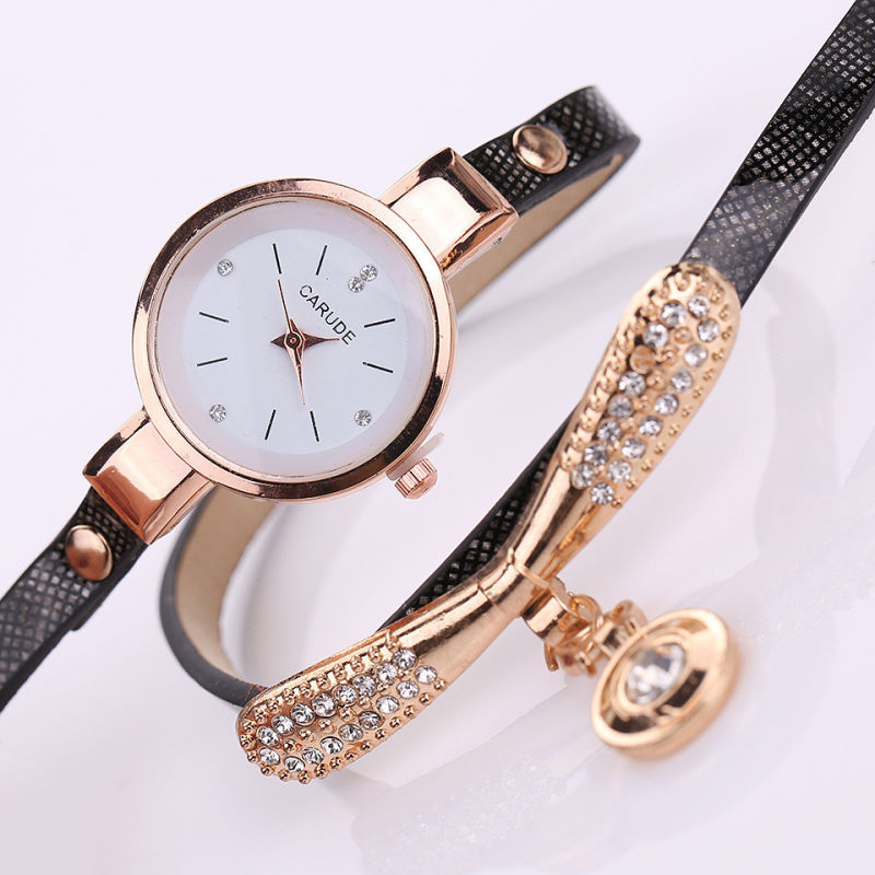 Brand Luxury Watch Women Gold Fashion Eye Crystal Bracelet Wristwatch Vintage Casual Dress Quartz Watch Ladies Clock Watch