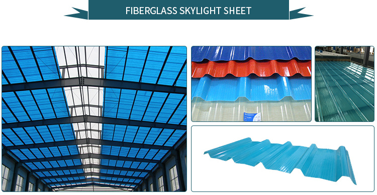 FRP Fiberglass Translucent Roofing Wall Sheet FRP Skylight Sheet Polycarbonate Sheet