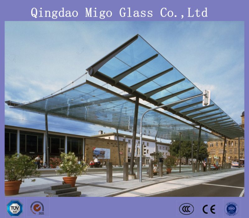 Station Glass Canopy Tempered Laminated Glass