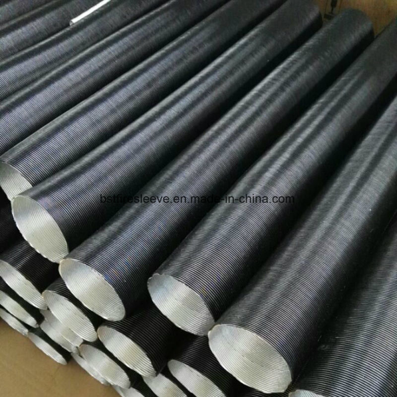 Alu Glass Fibre Air Duct Heat Protection Aluminum Corrugated Sleeve