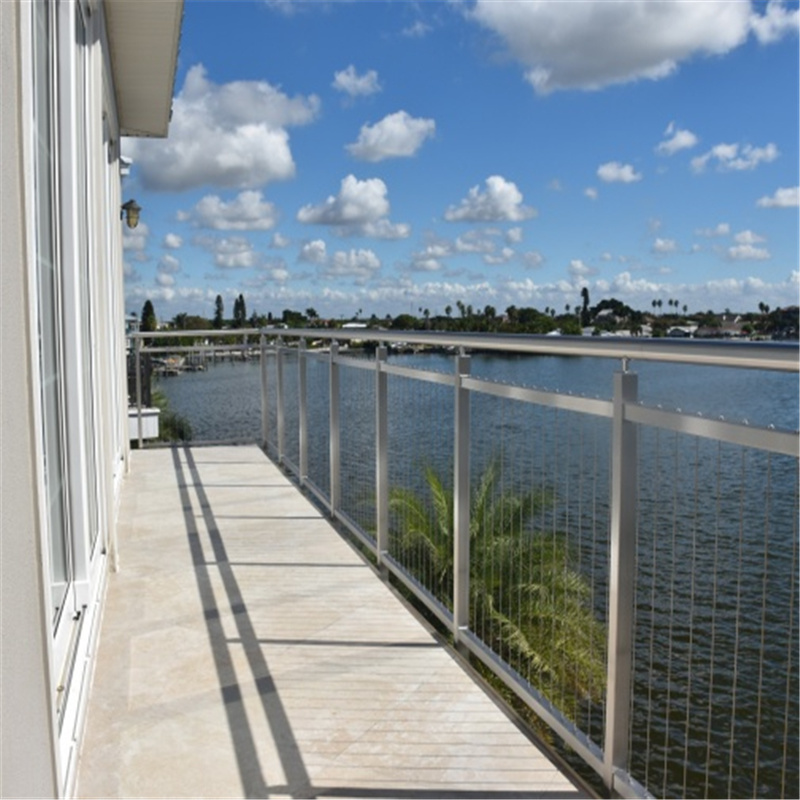 Deck Handrails Aluminum Glass Balustrade Stair Glass Railing