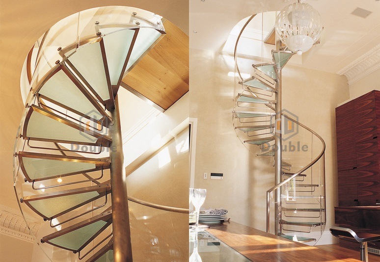 Circular Stairs Spiral Staircase Modern Glass Staircase