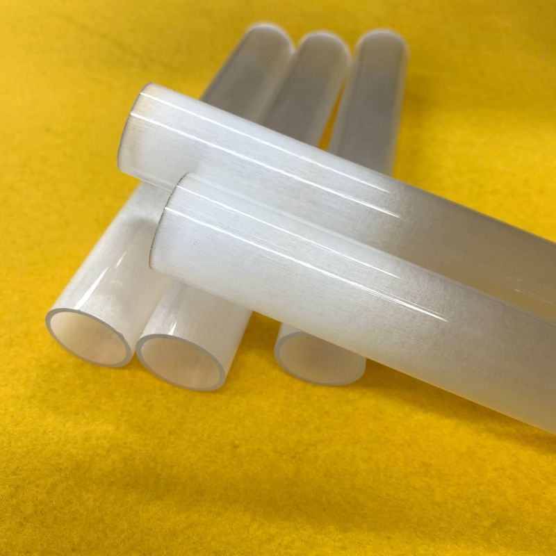 Baibo Domed Milky White Quartz Glass Tube Quartz Sleeve