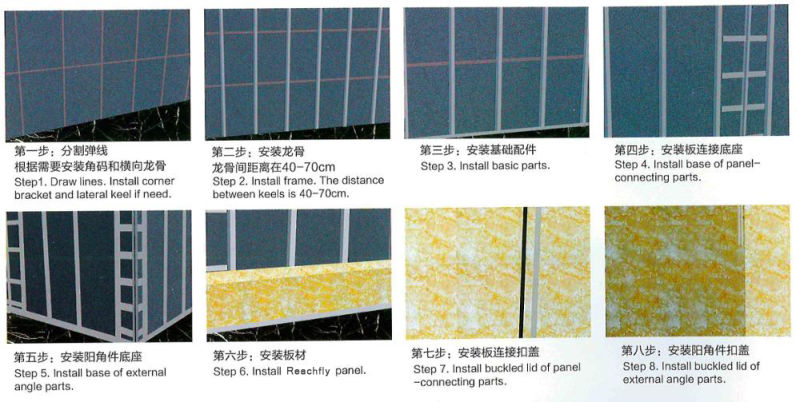 Cheap Exterior Decorative Wall Paneling 50mm PU/EPS Wall Panels