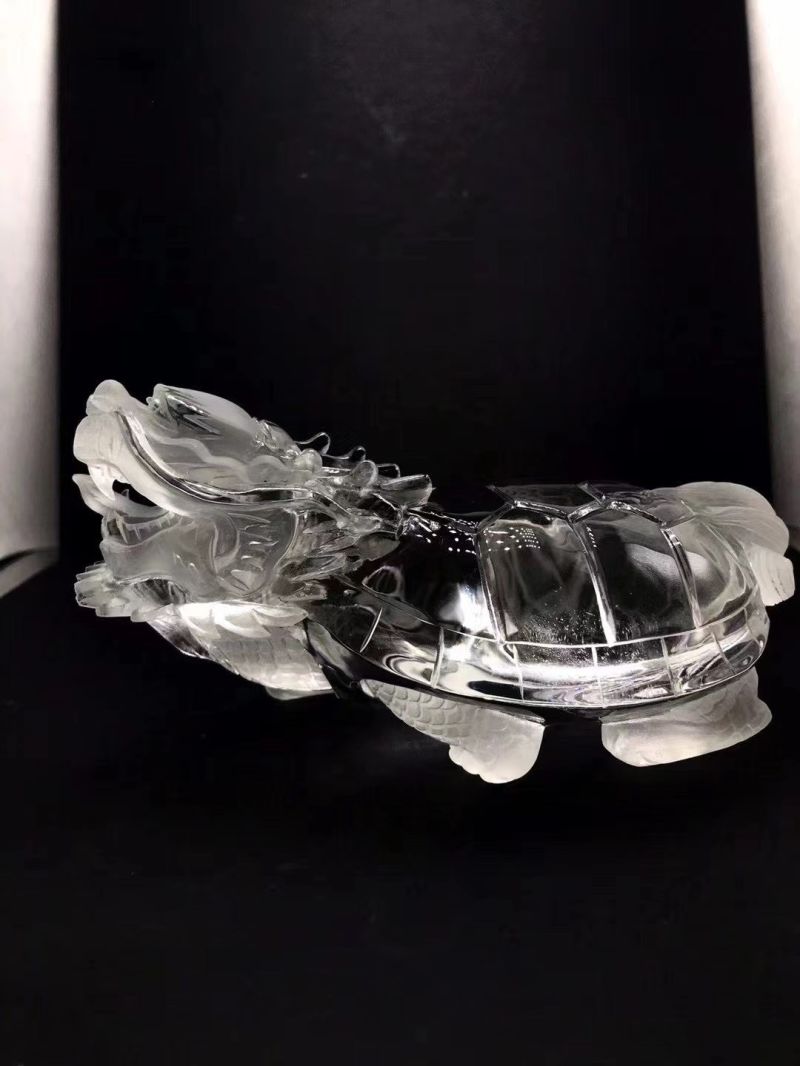 Transparent Dragon Turtle China Crystal