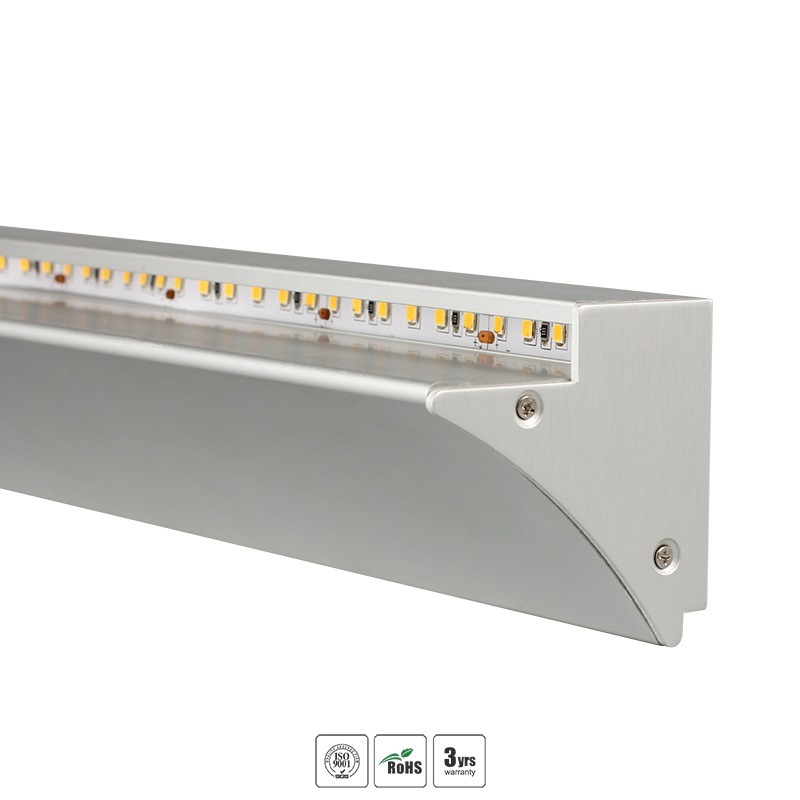 LED Strip Light Shelf Profile LED Aluminum Profile for 6mm 8mm Glass Shelves