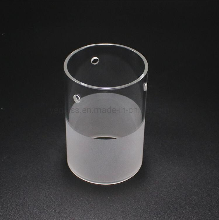 Borosilicate Glass Frosted Cylinder Dome Tube Pyrex Lighting Glass Lamp Shade & Cover