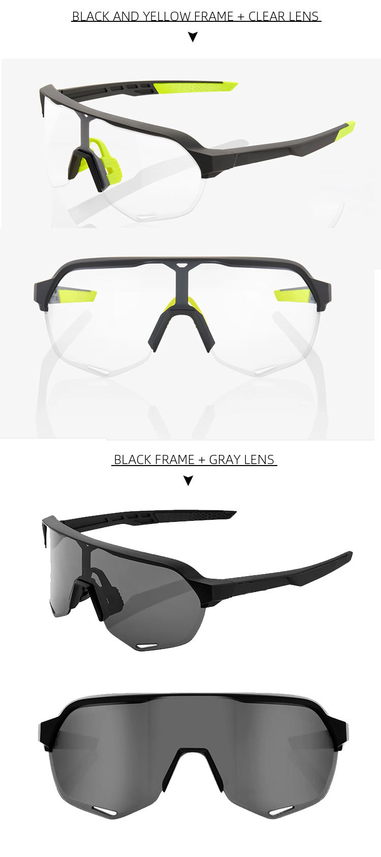 Amazon Sunglasses Sports Men Polarized Glasses Cycling Bike Glasses with 3interchangeable Lens
