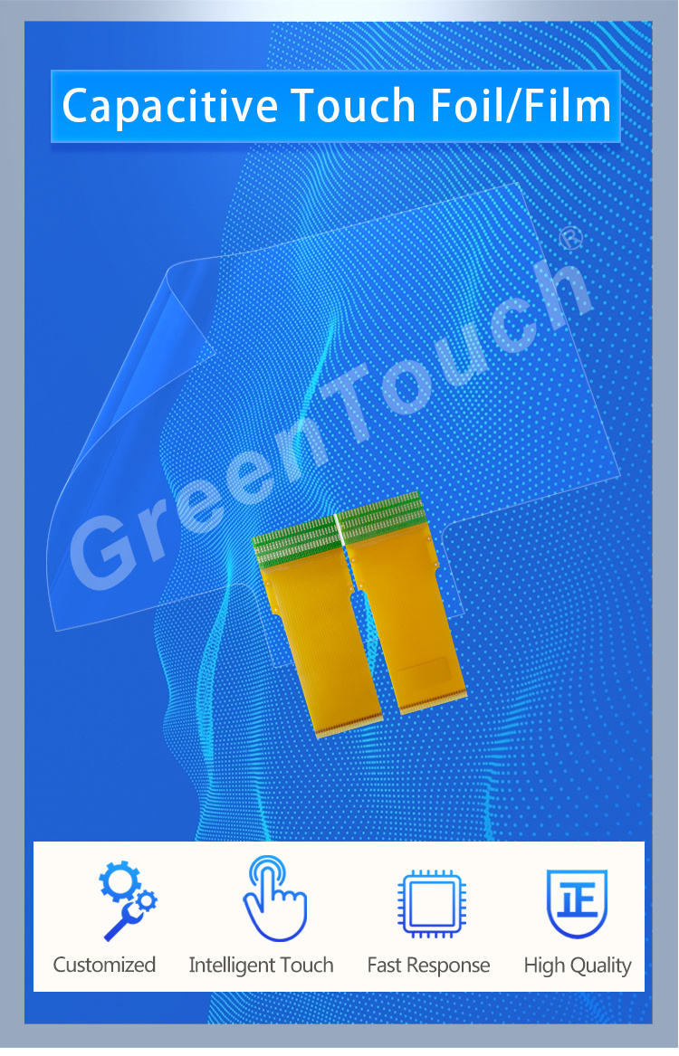 43" Touch Screen Foil, USB Touch Foil, Capacitive Touch Foil Film with Front Glass Available