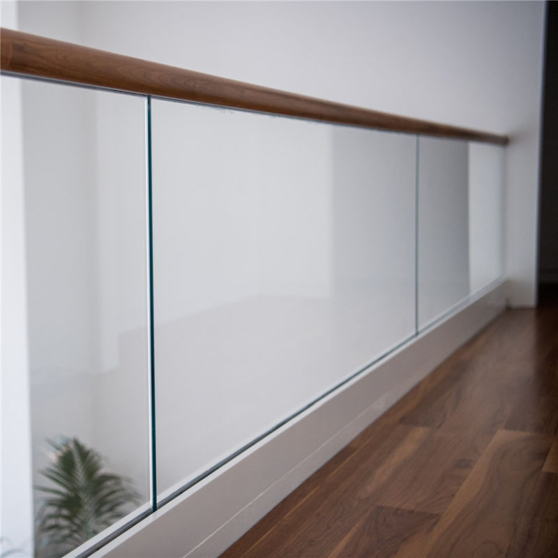 Frosted Glass Balustrade Channel Fixings with Best Price Glass Railing