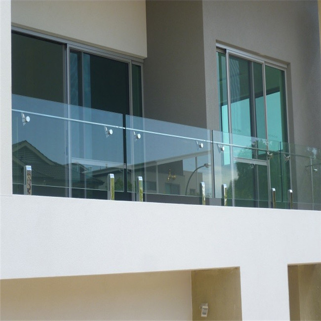Aluminum Decking Railing/Glass Balustrade/ U Channel Glass Railings for Balcony