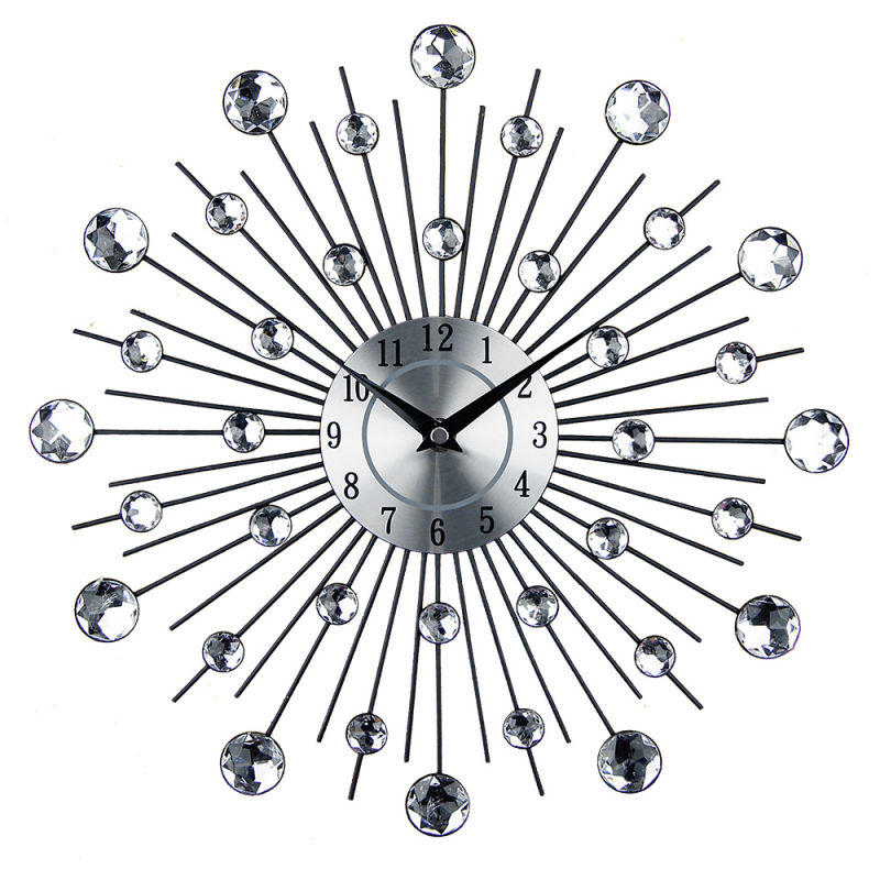 Creative Clock Crystal Living Room Decoration DIY Wall Clock