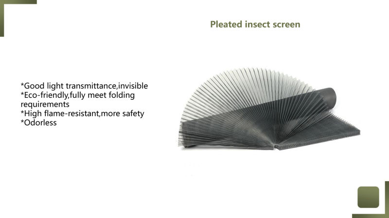 Plisse Mosquito Net Window Screen Pleated Insect Screen