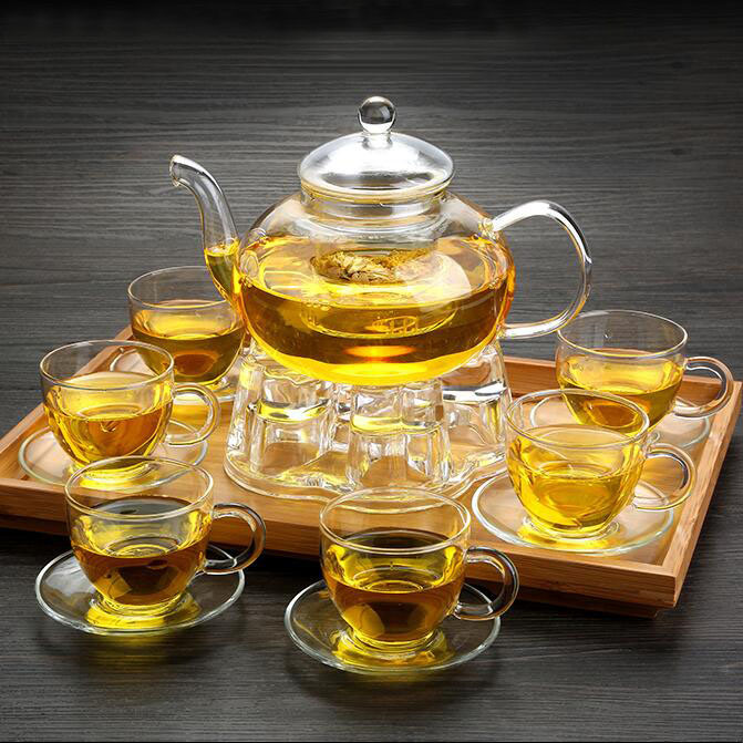 Borosilicate Glass Tea Set Glassware Glass Tea Pot Pyrex Tea Set